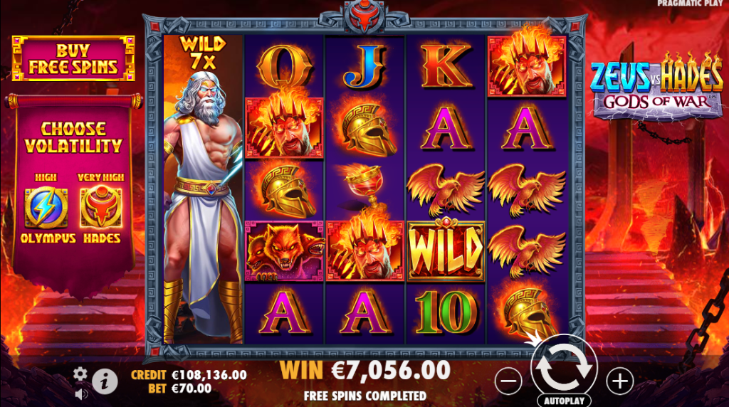 Zeus vs Hades - Gods of War Slot